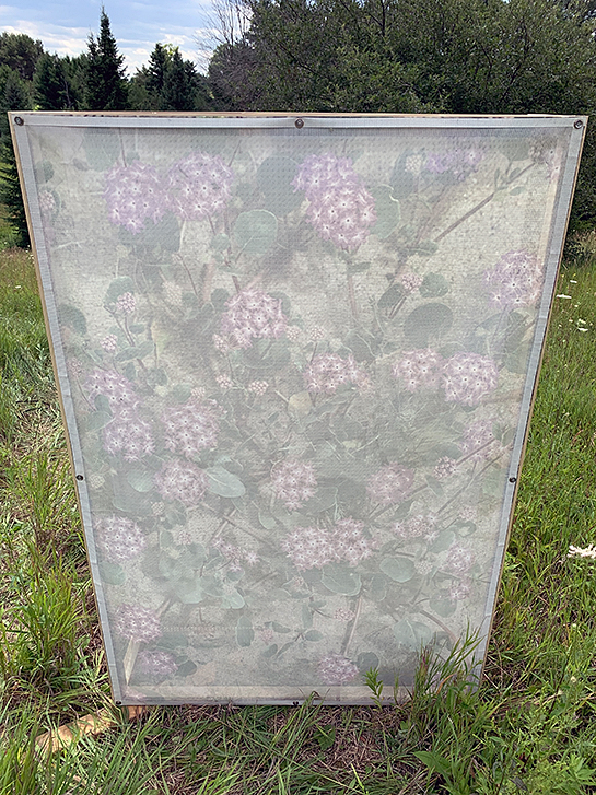 Contemporary abstract artwork outdoors