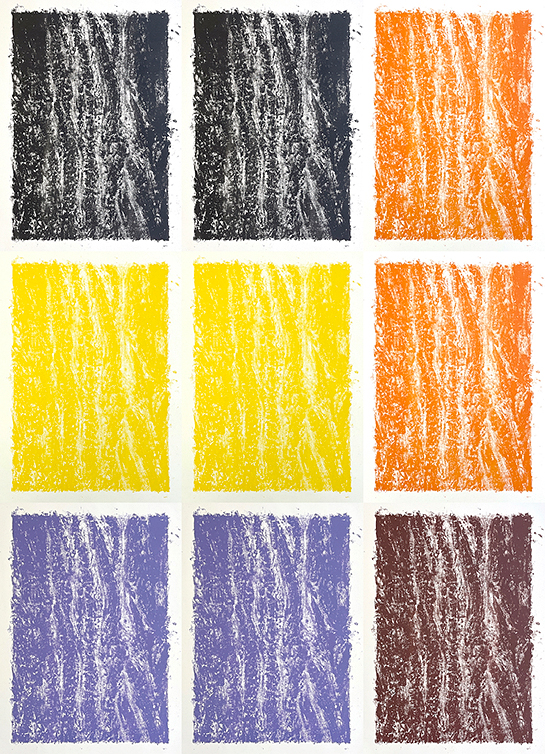 Contemporary abstract artwork in a gallery setting